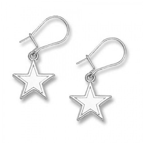 Dallas Cowboys Sterling Silver Dangle Earrings