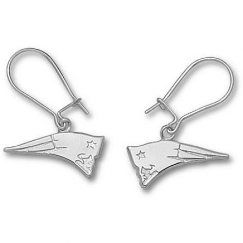 New England Patriots Sterling Silver Dangle Earrings