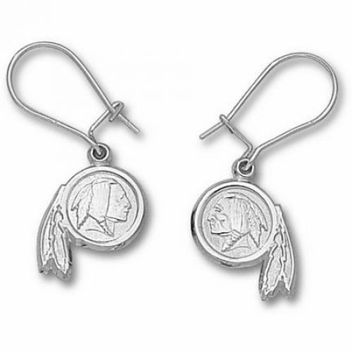 Washington Redskins Sterling Silver Dangle Earrings