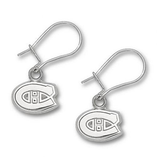 Montreal Canadiens Sterling Silver Dangle Earrings