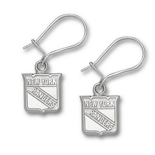 New York Rangers Sterling Silver Dangle Earrings