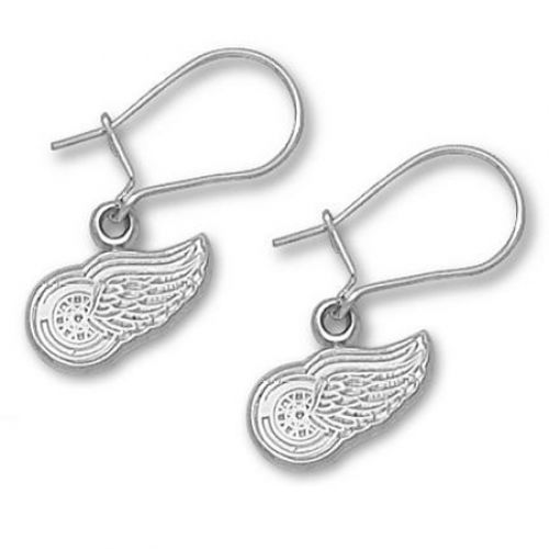 Detroit Red Wings Sterling Silver Dangle Earrings