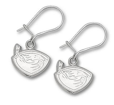 Atlanta Thrashers Sterling Silver Dangle Earrings
