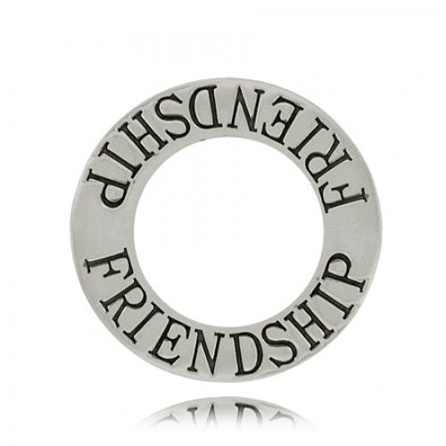 Sterling Silver Friendship Affirmation Ring - Pendant
