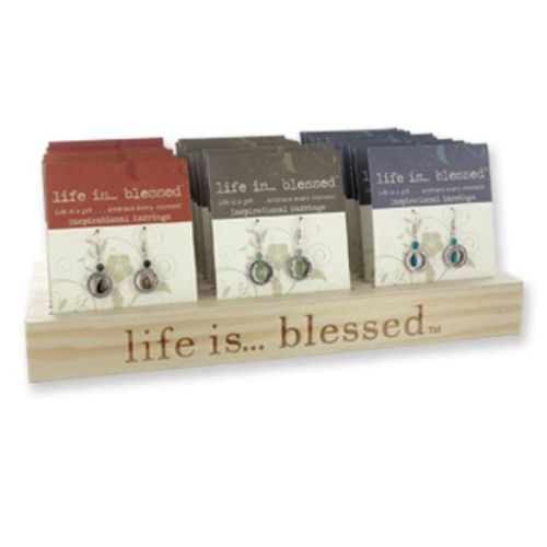 Life is Blessed Earrings Case Pack 36