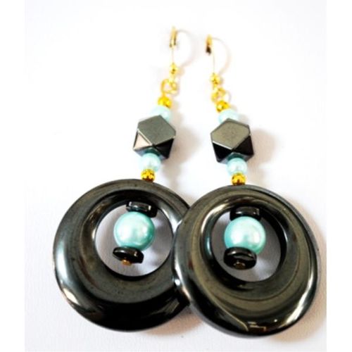 Magnetic Hematite Earrings Handmade Case Pack 120