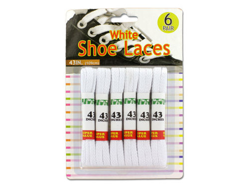 White shoe laces