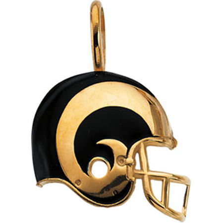 St. Louis Rams 14kt Gold Helmet Pendant