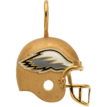 Philadelphia Eagles 14kt Gold Helmet Pendant