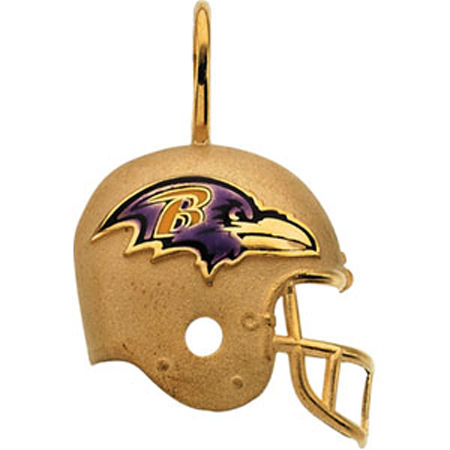Baltimore Ravens 14kt Gold Helmet Pendant