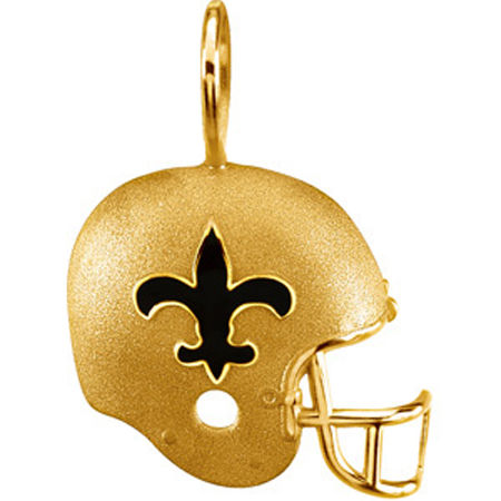 New Orleans Saints 14kt Gold Helmet Pendant