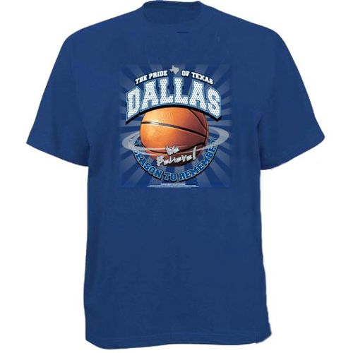 Dallas Mavericks Basketball Blue T-Shirt Case Pack 24