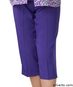Womens Adaptive Open Back Capri Pants