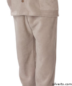 Mens Adaptive Clothing Open Back Polar Fleece Pant