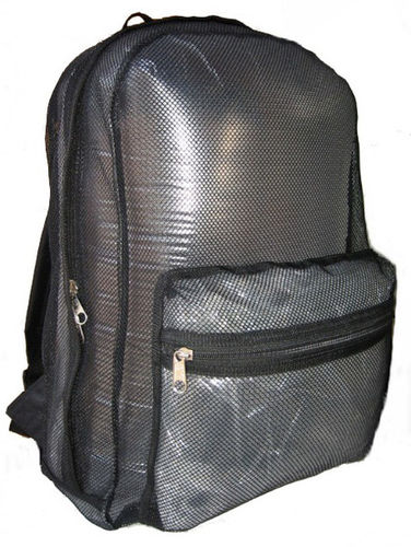 Mesh Backpack 18""x14""x6"", Black. Case Pack 40