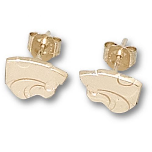 Kansas State University Earrings - Wildcat 1/4"" Stud Earrings