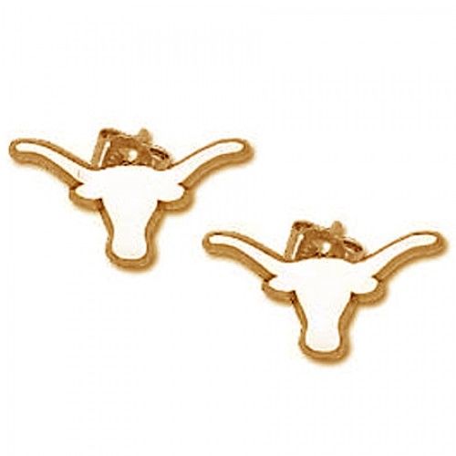 University of Texas Earrings - Longhorn Stud Earrings