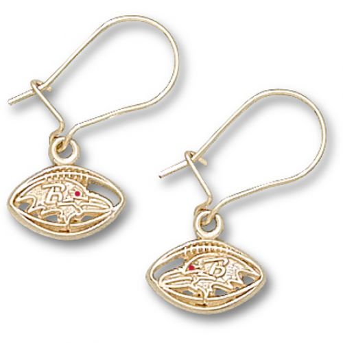 Baltimore Earrings - Raven Head 1/4"" Dangle Earrings