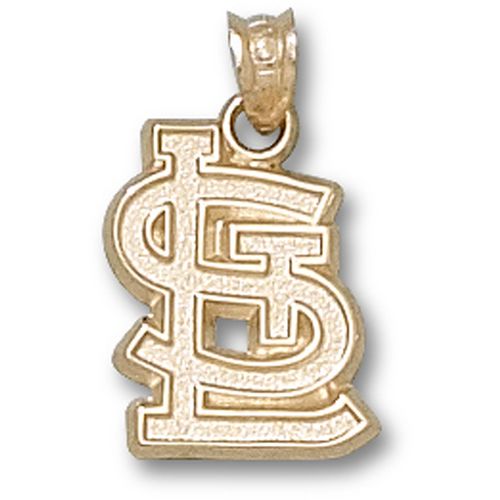 St Louis Cardinals Pendant - 10k Gold Stl Logo 5/8