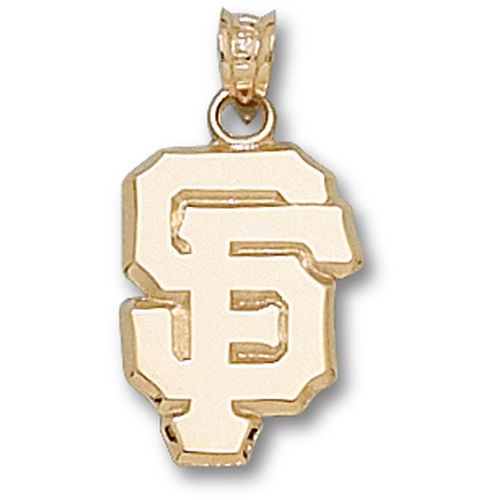 San Francisco Giants Pendant - 10k Gold Sf Logo 5/8