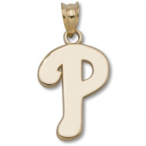 Philadelphia Phillies Pendant - 10k Gold P Logo 5/8