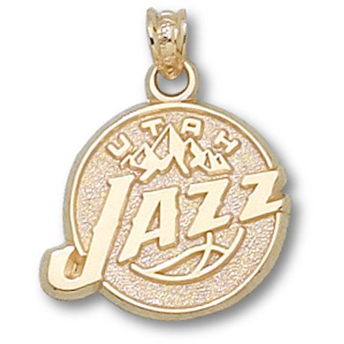 Utah Jazz Pendant - 10k Gold Team Logo 5/8