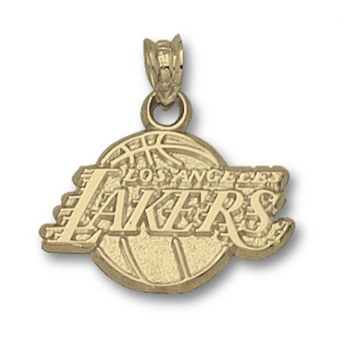 10k Yellow Gold Los Angeles Lakers Pendant - Team Logo