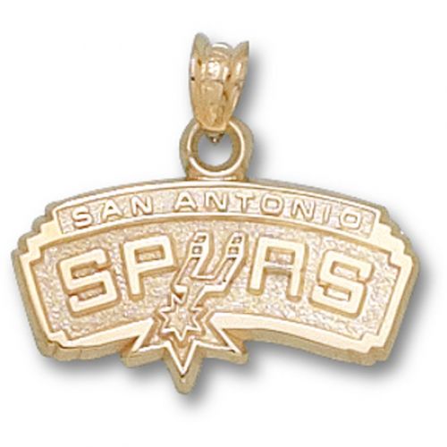 San Antonio Spurs Pendant - 10k Gold Team Logo 5/8