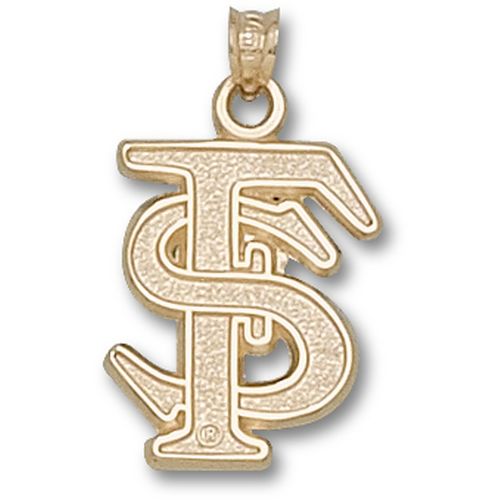 10k Yellow Gold Florida State University Pendant - Interlocked ""Fs"" Logo