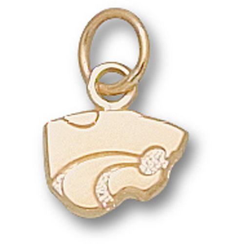 Kansas State University Pendant - 10k Gold Powercat