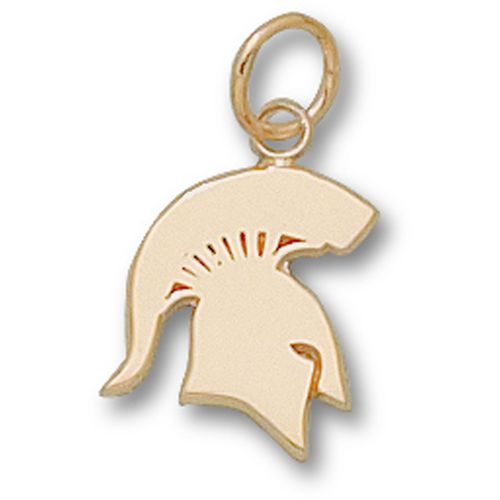 Michigan State University Pendant - 10k Gold Solid Spartan