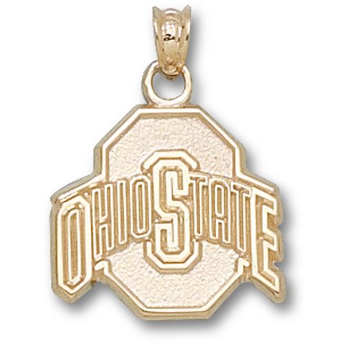 Ohio State University Pendant - 10k Gold Athletic ""O"" 5/8