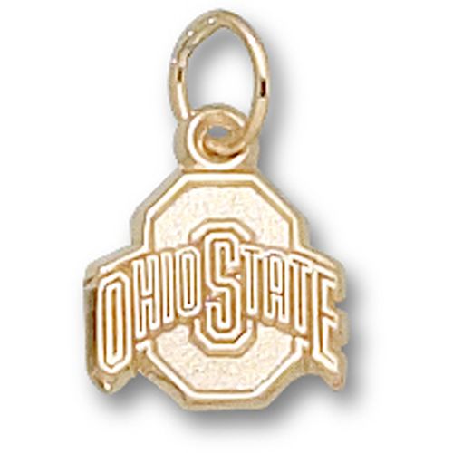 Ohio State University Pendant - 10k Gold Athletic ""O"" 3/8