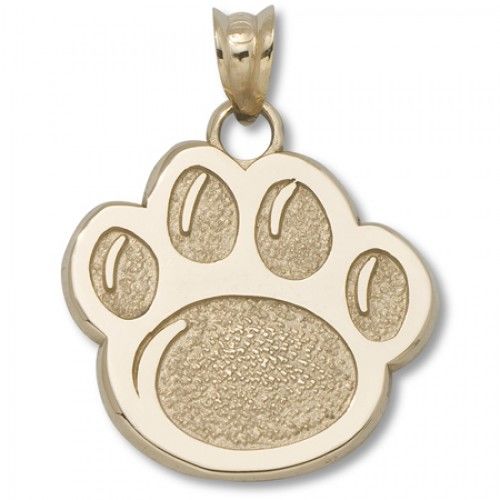 10k Yellow Gold Lion Paw Penn State University Pendant
