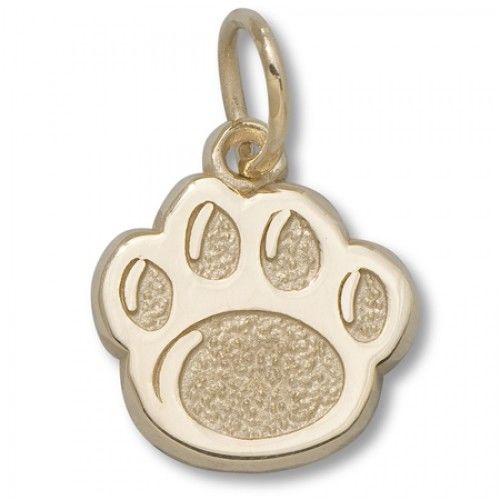 Penn State University Pendant - 10k Gold Lion Paw 5/8