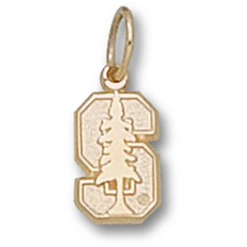 Stanford University Pendant - 10k Gold S Tree 3/8