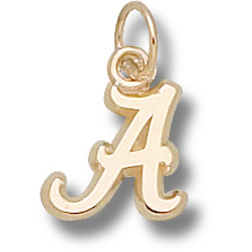 University of Alabama Pendant - 10k Gold Script ""a"" 3/8