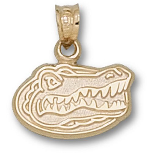 University of Florida Pendant - 10k Gold Gator Head 3/8