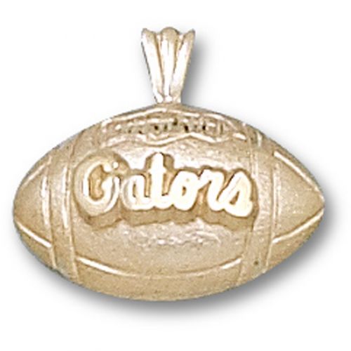 University of Florida Pendant - 10k Gold Football Logo 3/8