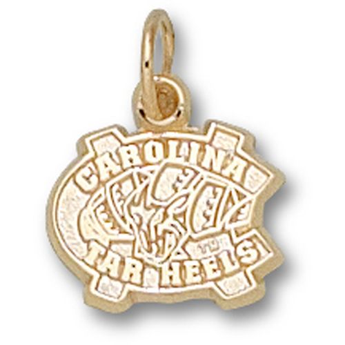 University of North Carolina Pendant - 10k Gold New Nc 3/8