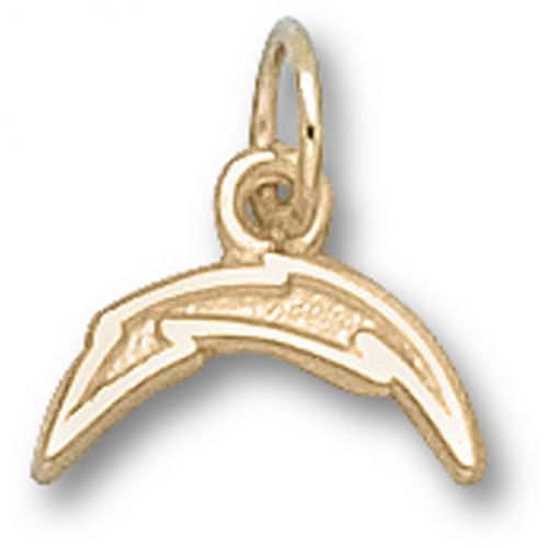 San Diego Chargers Pendant - 10k Gold Lightning Bold 1/4