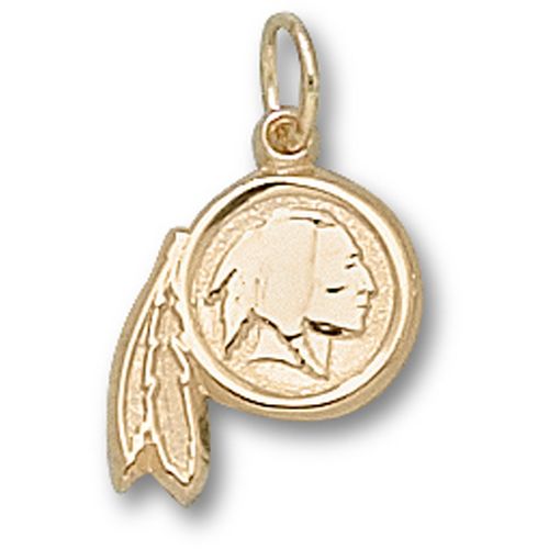 Washington Redskins Pendant - 10k Gold Team Logo 3/8