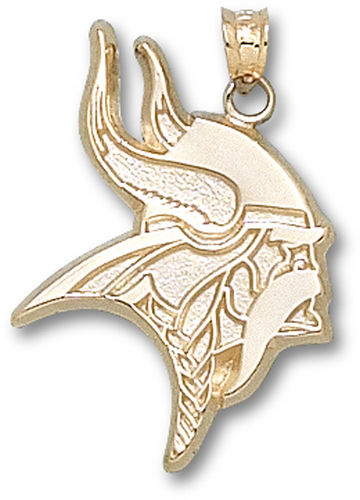 10k Yellow Gold Minnesota Vikings Pendant - Team Logo