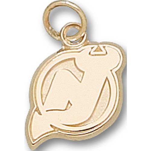 New Jersey Devils Pendant - 10k Gold Nj Logo