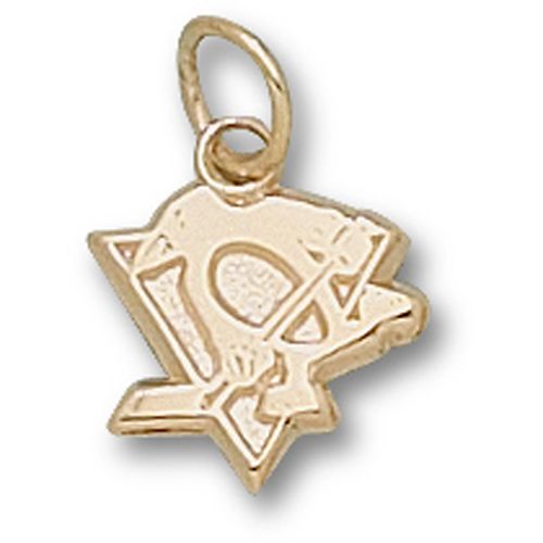 Pittsburgh Penguins Pendant - 10k Gold Skating Penquin 3/8