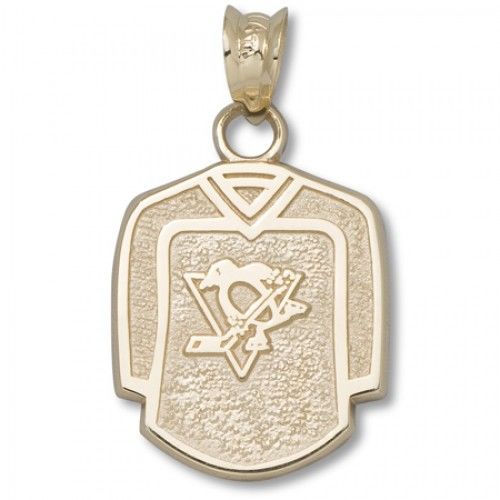Pittsburgh Penguins Pendant - 10k Gold Penguins Jersey 5/8