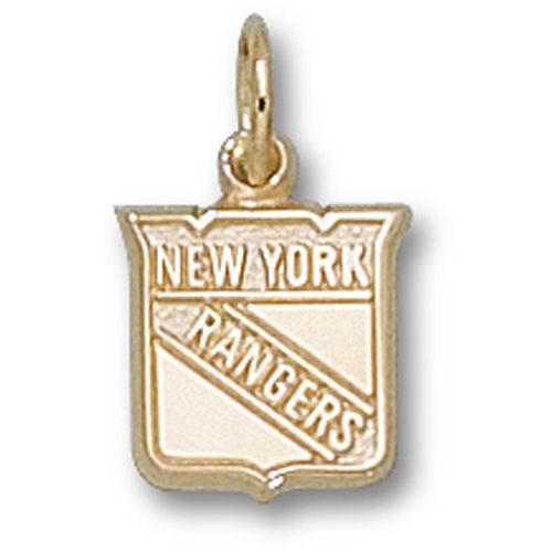 New York Rangers Pendant - 10k Gold Shield Logo