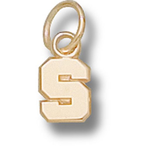 Michigan State University  Dangle Pendant - ""S"" Polished 1/4