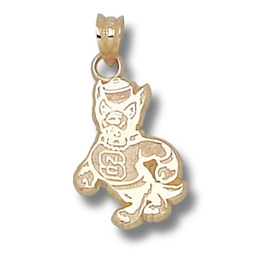 North Carolina State University Dangle Pendant - Strutting Wolf 5/8