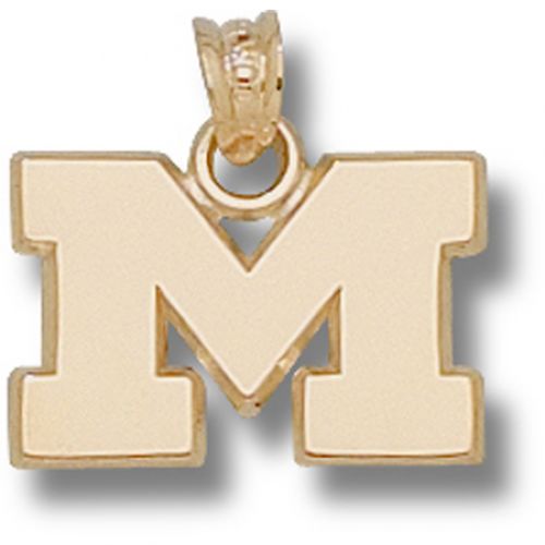 University of Michigan  Dangle Pendant - ""M"" 1/2